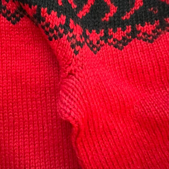 Vintage Dale of Norway Reindeer Fair Isle Christmas Holiday Crewneck Sweater M S - Picture 8 of 9